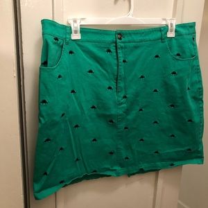 REPOSH! Green and blue Dino skirt